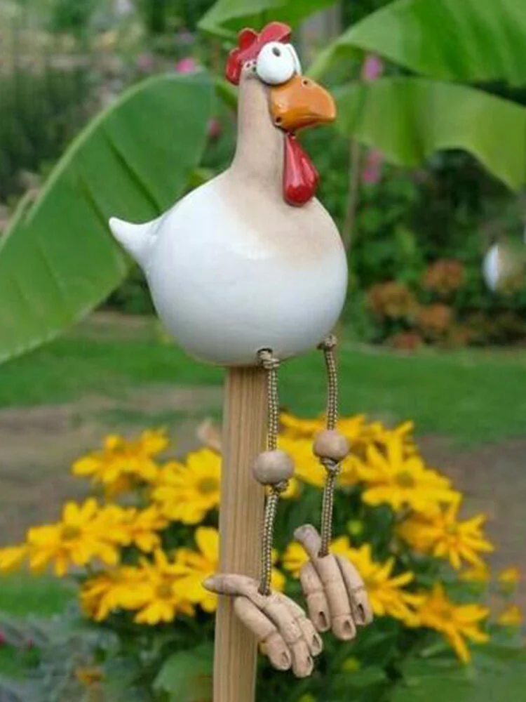 Chicken Decor Outdoor Garden Statues Sculptures