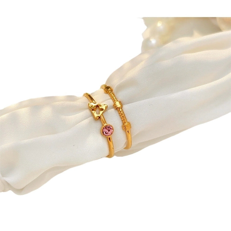 Elegant Streetwear Geometric 304 Stainless Steel Plating Open Rings