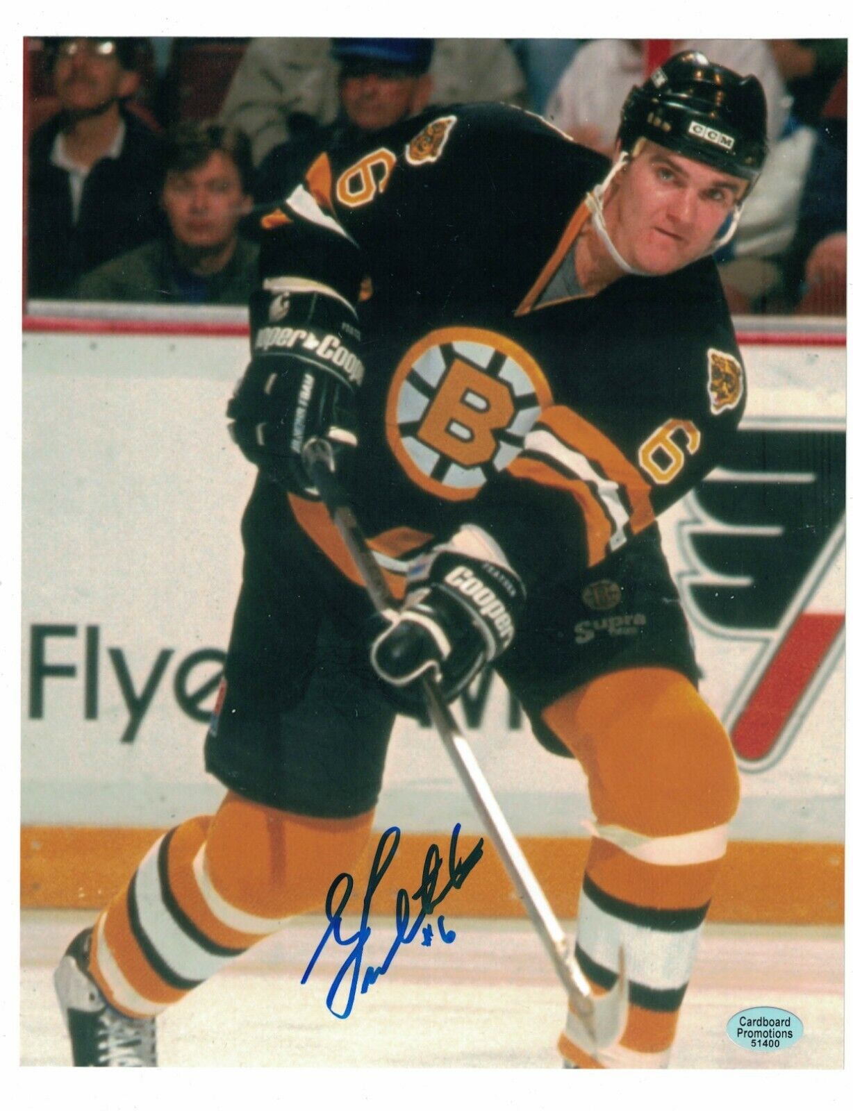 Glen Featherstone Boston Bruins Autographed 8x10 Photo Poster painting W/COA