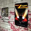 ZZ Top - Panneaux en &eacute;tain m&eacute;tallique(20*30cm/30*40cm) - Musique