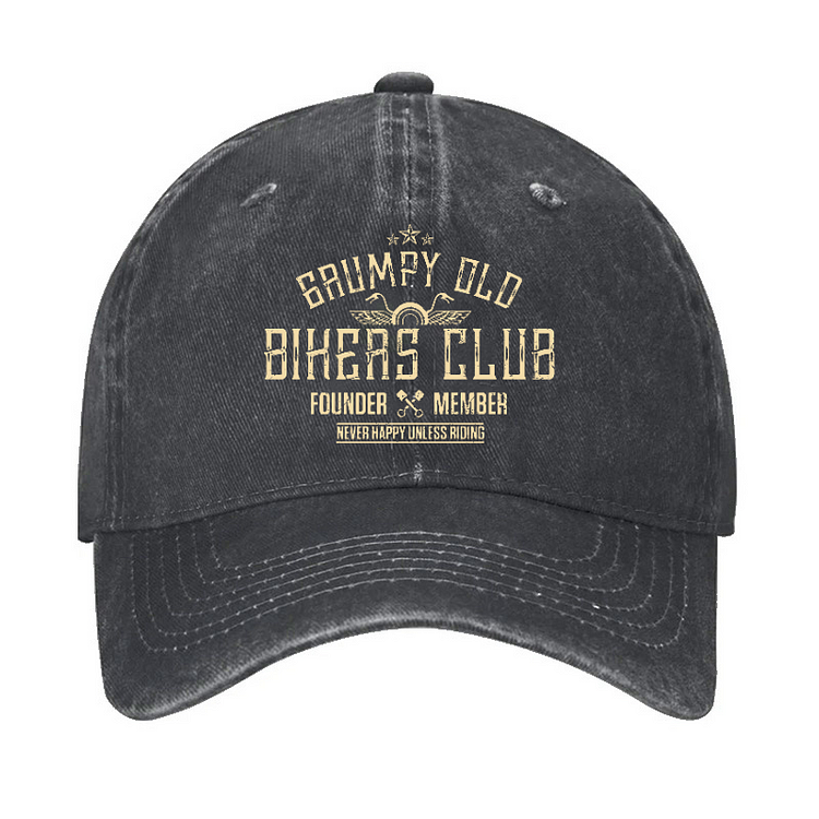 Grumpy Old Bikers Club Funny Hat