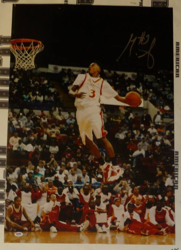 Brandon Jennings Signed High School Basketball 20x30 Photo Poster painting PSA/DNA COA #1/3 RARE