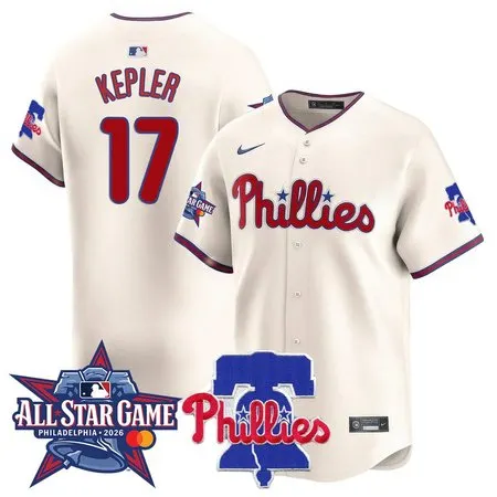 Youth Philadelphia Phillies #17 Max Kepler Cream 2026 MLB All-Star Jersey