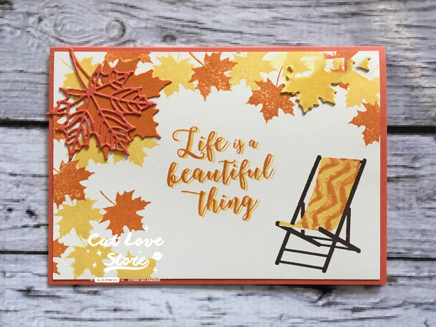 Nigikala Leaf Plant Metal Cutting Dies Scrapbooking Stencil Die Cuts Card Making DIY Decorative Craft Embossing New Dies For 2023