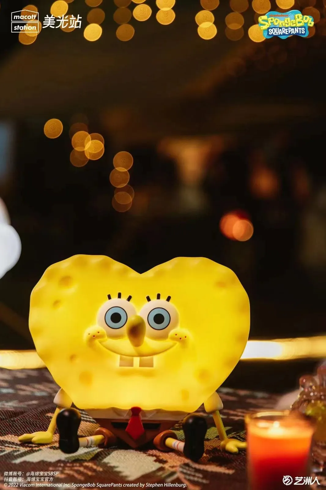 Spongeobge Led Light Licensed SpongeBob SquarePants Love Lamp with LED - SpongeBob ...