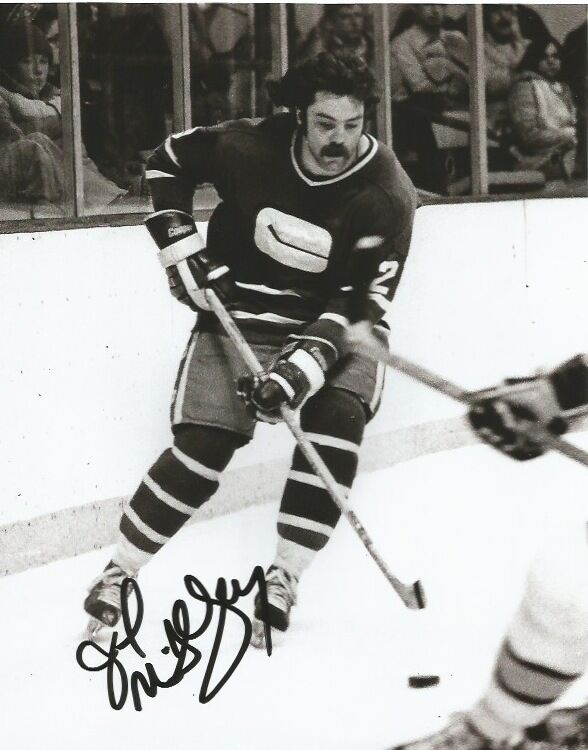 Vancouver Canucks Jack McIlhargey Signed Autographed 8x10 Photo Poster painting COA