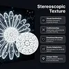 uk.everydayedeals DIY Pearl Painting With Frame - Handmade Self-Adhesive Pearls - Bright Sunflower(25*25cm)