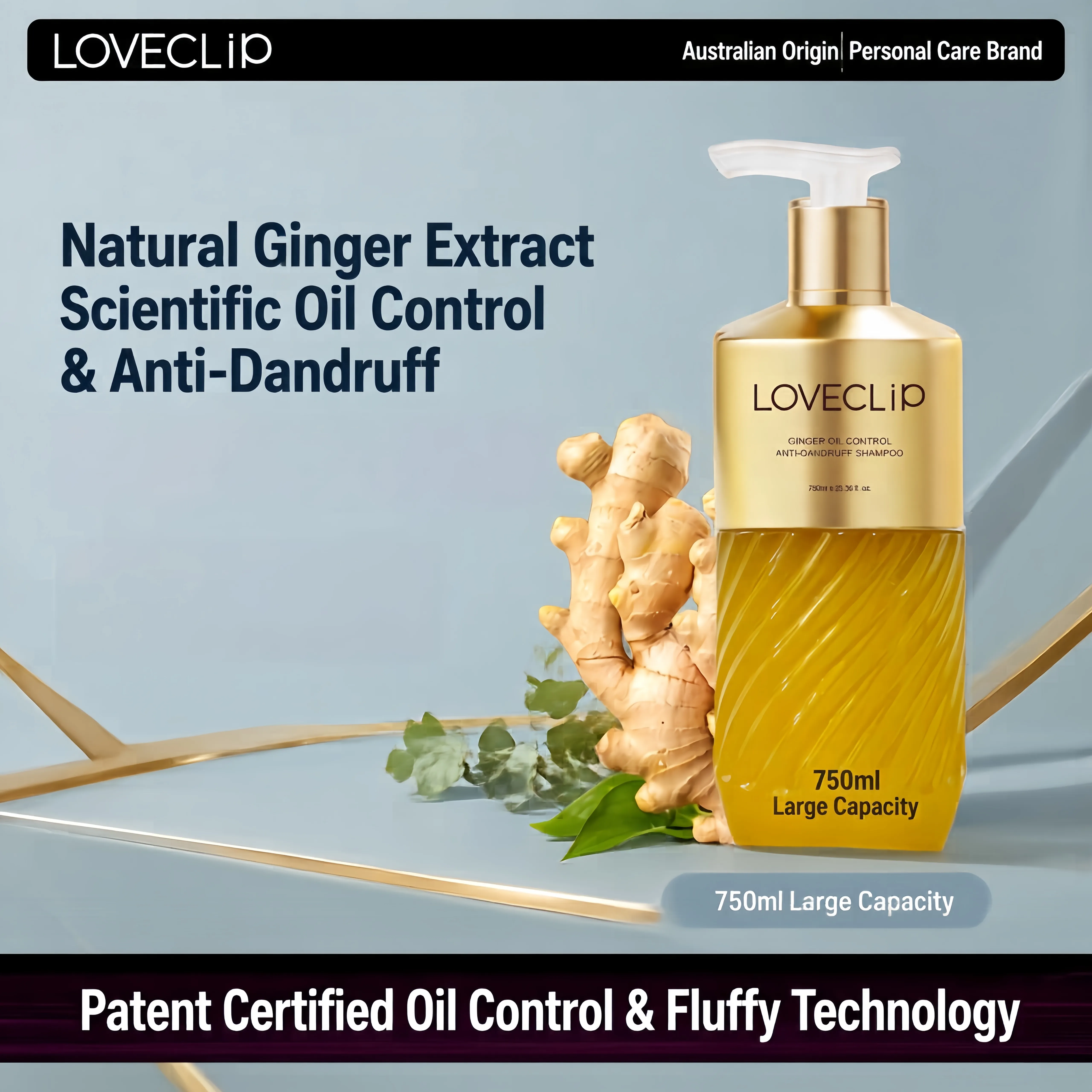 LOVECLIP Ginger Oil Control & Dandruff Shampoo