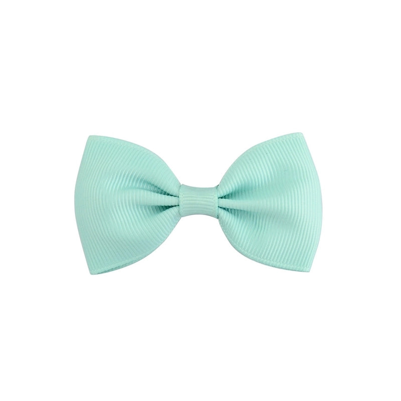 Solid Color Children’s Bow European Version Cute Hairpin Baby Hair Accessories Flat Head Bow Tie 643