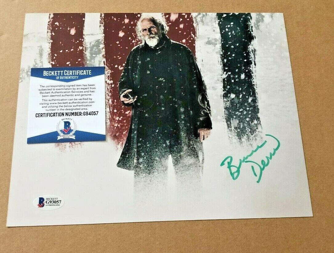 BRUCE DERN SIGNED 8X10 THE HATEFUL EIGHT Photo Poster painting BECKETT CERTIFIED