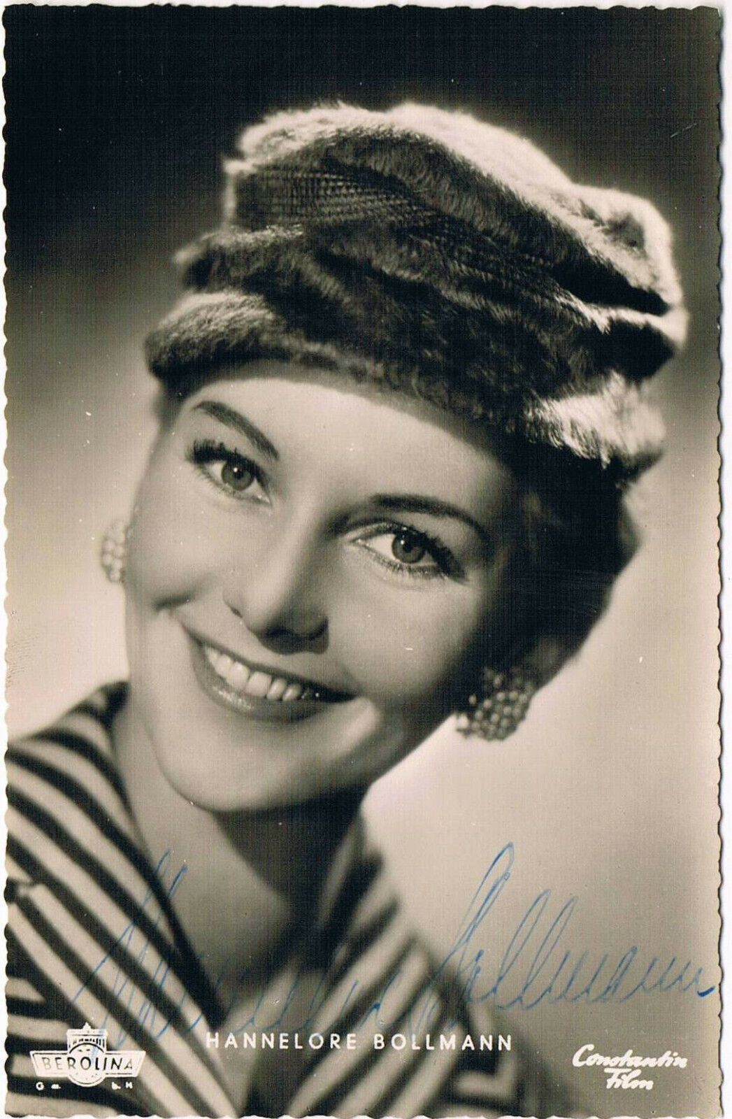 Hannelore Bollmann 1925- autograph signed postcard Photo Poster painting 3.5x5.5 German actress