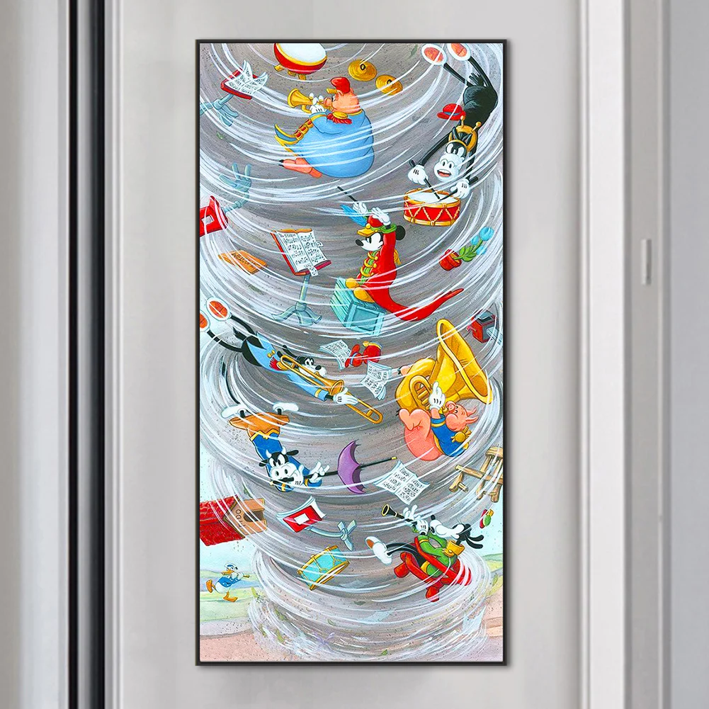 Full Round Diamond Painting 40*80cm - Mickey Mouse Storm