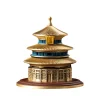 Purely Handmade Temple of Heaven Detachable Brass Plate Incense Burner