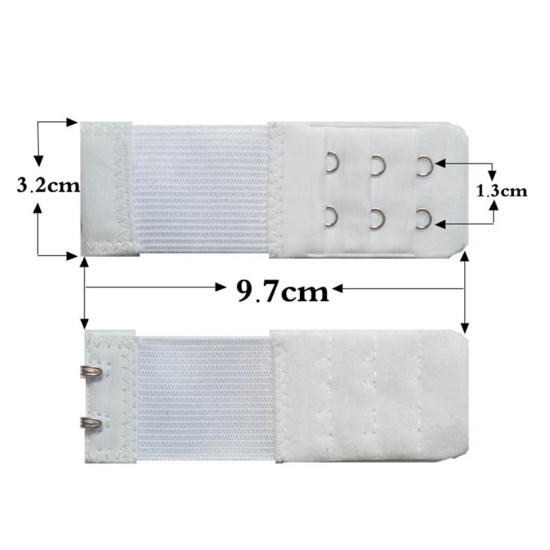 Damokan 1PC 3 Rows 2 Hook Bra Extenders Strap Adjustable Belt Buckle Intimates Bra Accessories Extension Strap Hook Clip Expander