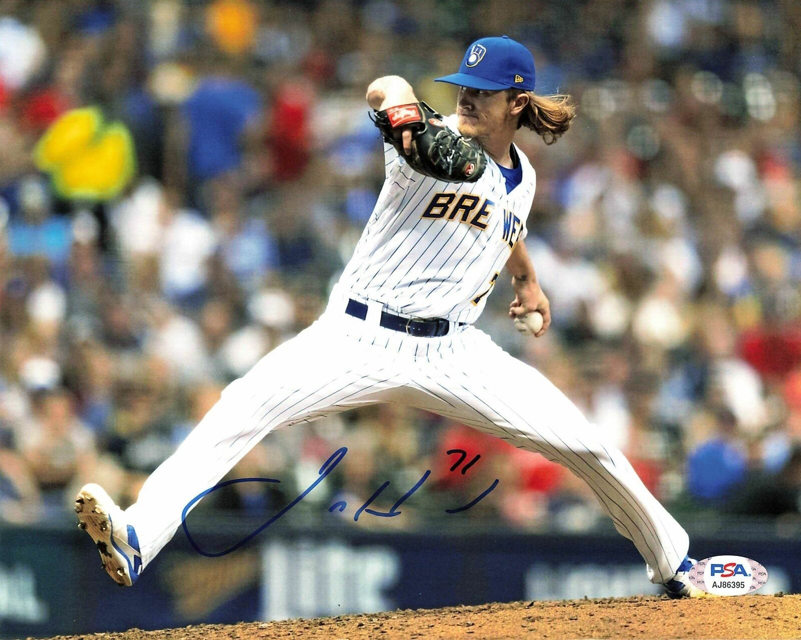 Josh Hader signed 8x10 Photo Poster painting PSA/DNA Milwaukee Brewers Autographed