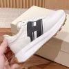 platform shoes dad shoes small white shoes women's 2024 new leather lace-up versatile and breathable casual sneakers women flats