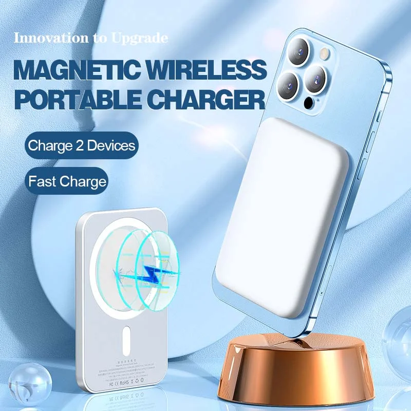 Portable Wireless Magnetic Power Bank