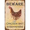 Chicken Warning - Vintage Metal Signs(8*12Inch/12*16Inch) - Chicken