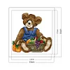 Teddy Bear-14CT Stamped Cross Stitch Kit(21*21cm)