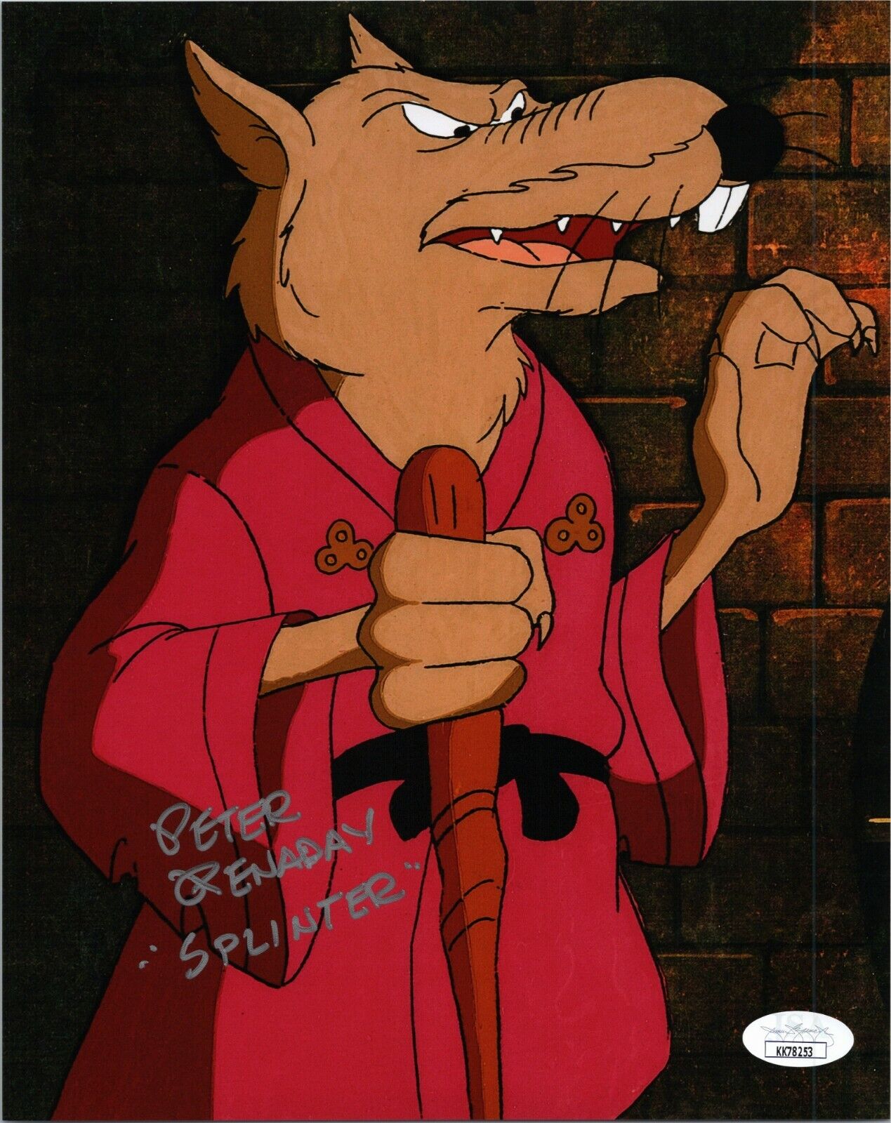 PETER RENADAY Authentic Hand-Signed TMNT ~MASTER SPLINTER