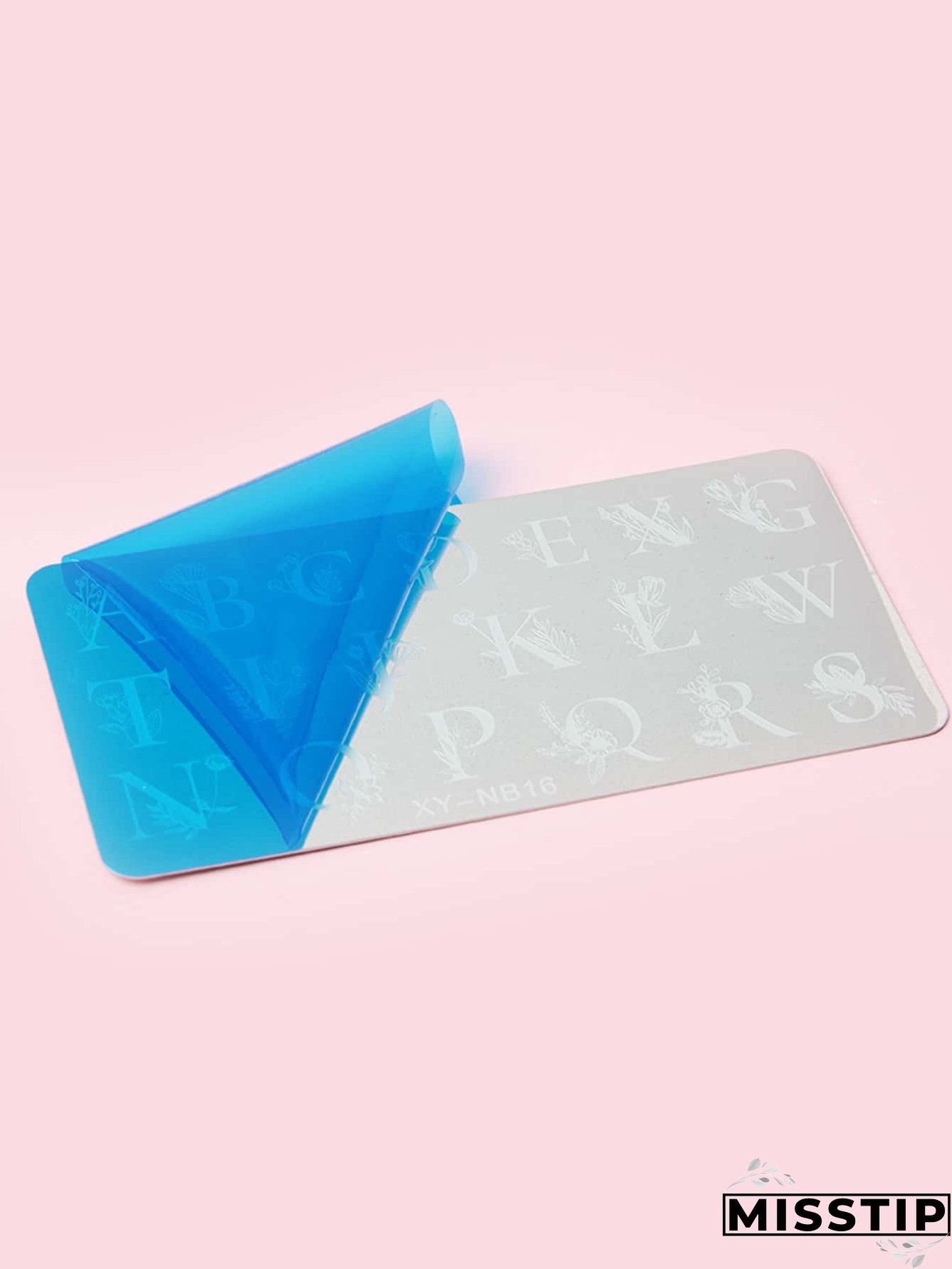 Letter Graphic Nail Art Template Plate