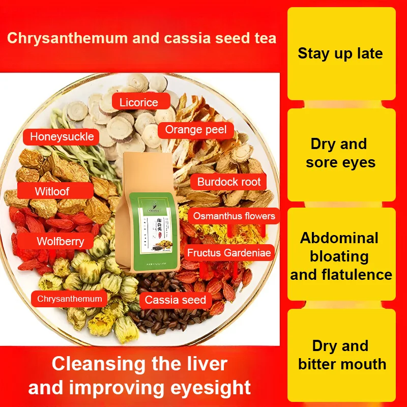 Dandelion Chrysanthemum And Cassia Seed Tea 