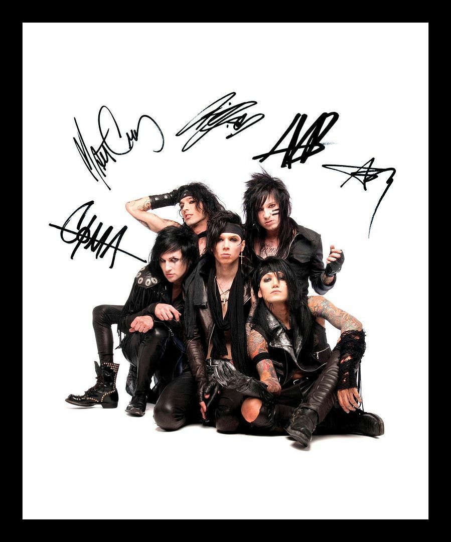 Black Veil Brides Autograph Signed & Framed Photo Poster painting 1