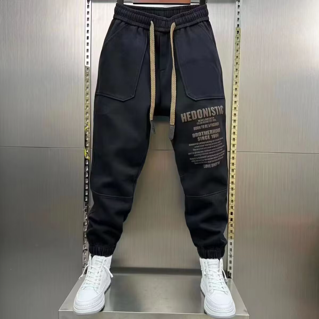 Wlntempo 2025 Spring Autumn Men's Trousers Japan Fashion Streetwear Sweatpants Men Casual Men Clothing Elastic Waist  Joggers Pants Men