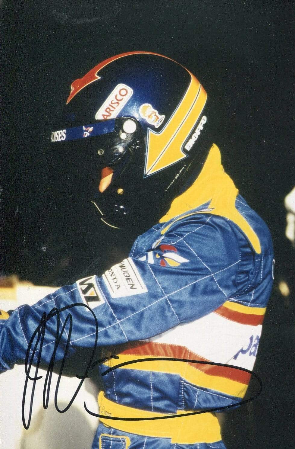 Pedro Diniz autograph FORMULA ONE driver 1995-2000, signed Photo Poster painting