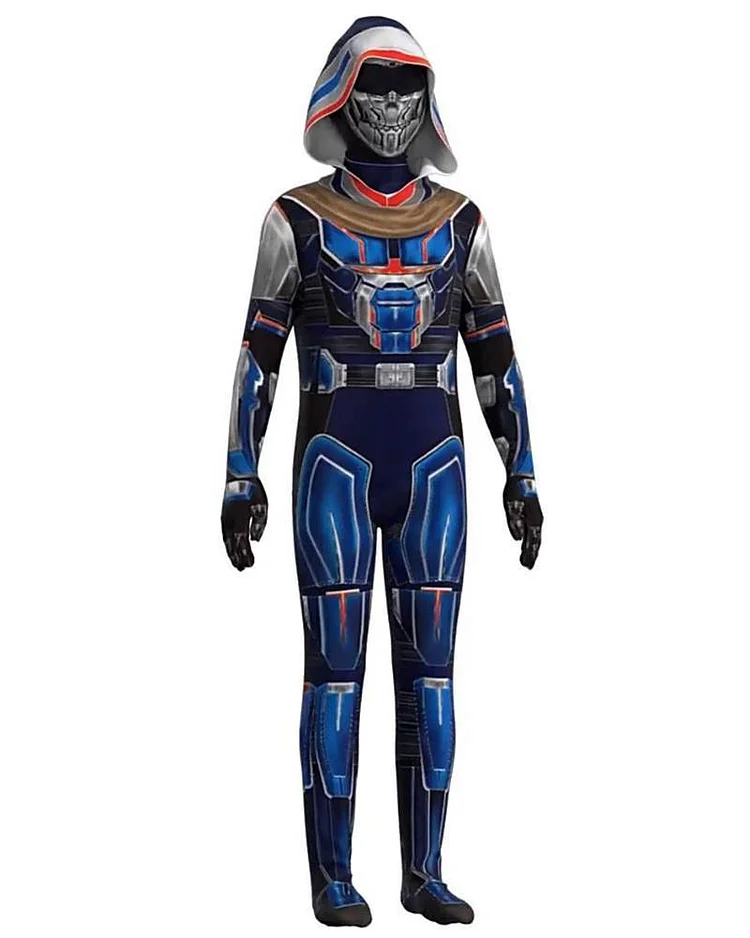 Mayoulove Boys Taskmaster Black Widow Kids Halloween Cosplay School Play Costume-Mayoulove