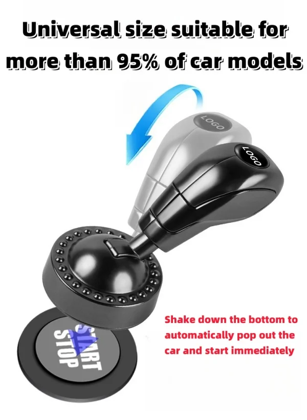 Car one-button start rocker ball