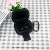 For  Powerbeats Fit BT Earphone Protective Cover with Bracket & Metal Carabiner Shockproof TPU Protective Sleeve Anti-Scratch Dustproof BT Earbuds Case for Outdoor Travel Camping