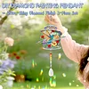 2pcs DIY Diamond Painting Bird Butterfly Wind Chimes Crystal Window Suncatcher Craft Set Birthday Gifts Home Garden Decor