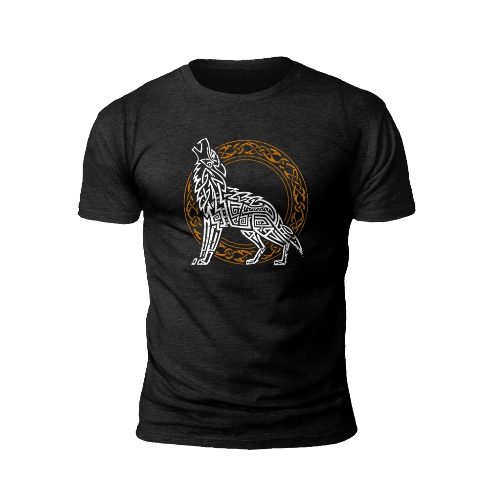 Mystical Wolf Howling T-Shirt