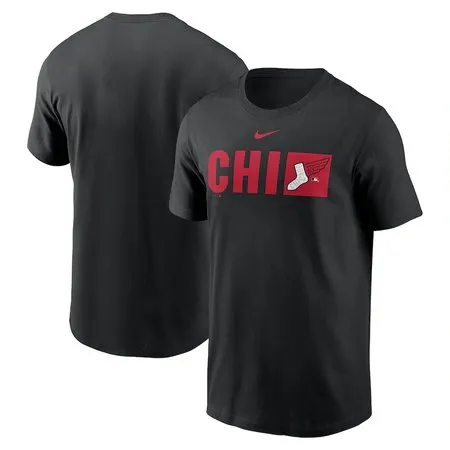 Men's Chicago White Sox  Black 2025 City Connect Tricode T-Shirt