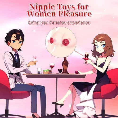 Rosette - Rose-shaped Nipple Toys Nipple Clamps Adjustable Vibrator With Remote Control