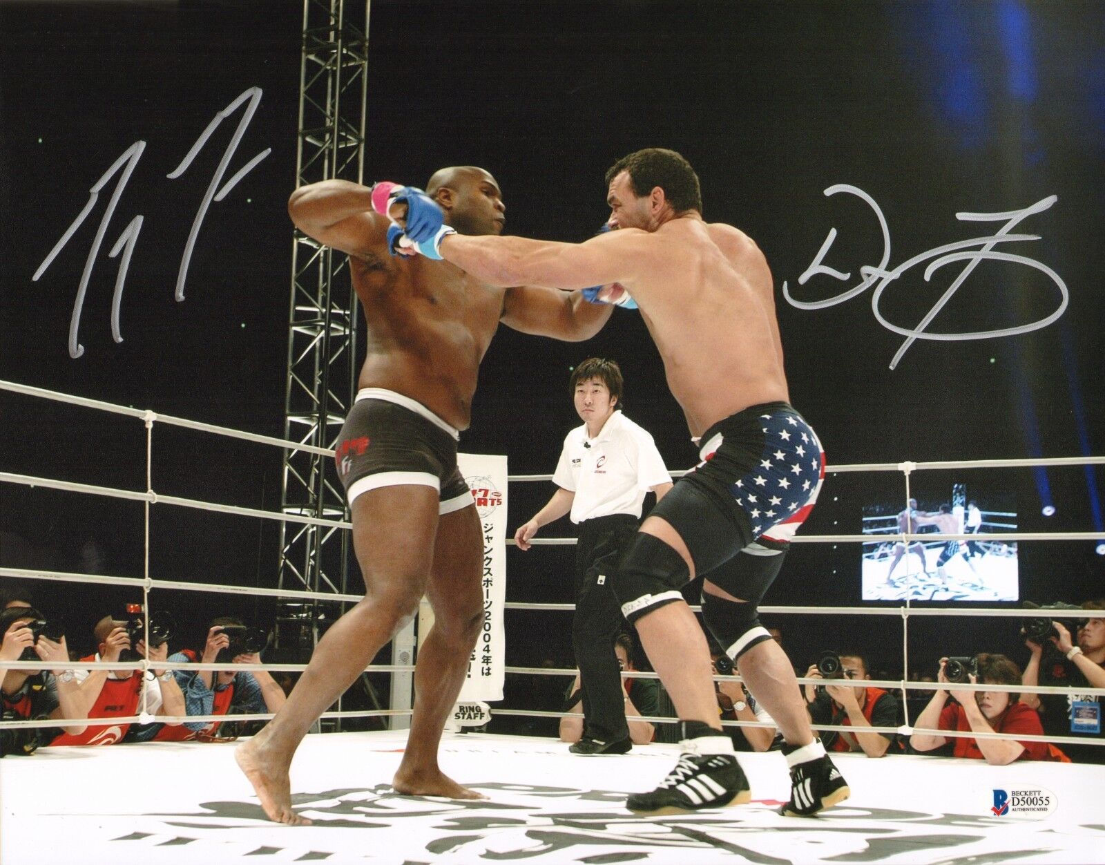 Don Frye & Gary Goodridge Signed 11x14 Photo Poster painting BAS COA Pride FC UFC 2003 Autograph