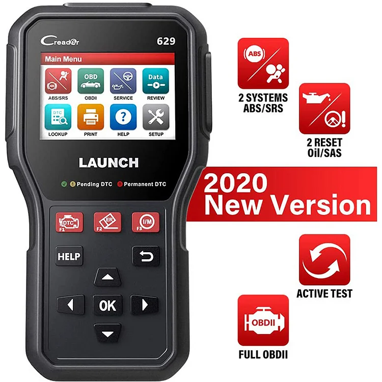 Launch CR629 Full OBD2 Functions Car Code Scanner with Lifetime Free Update