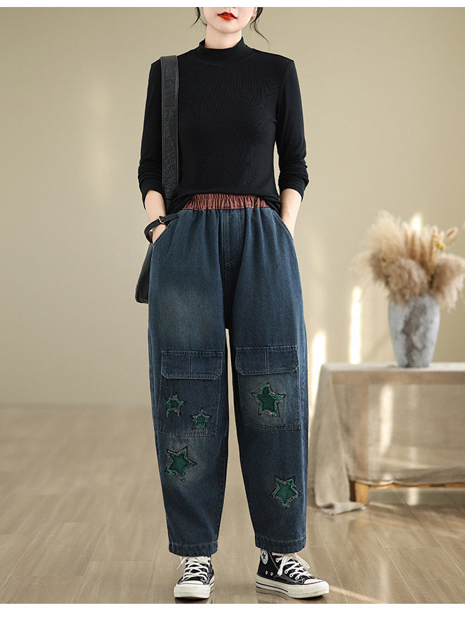 Women Half Sleeve V-neck Solid Color Dress