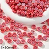 Red Serie Ceramic Beads DIY Bracelet Necklace Accessories