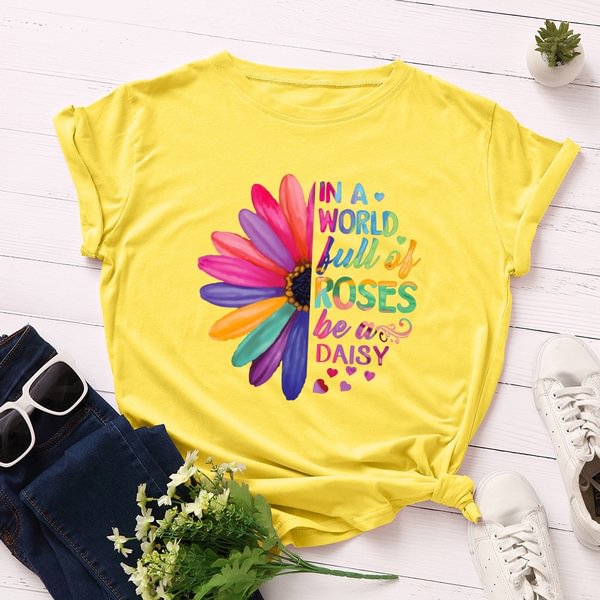Summer Tops for Women Casual Short Sleeve Loose Fit Sunflower Graphic Tees Vintage Shirts Blouses Clothing Tops, Tees & Blouses - Shop Trendy Women's Fashion | TeeYours