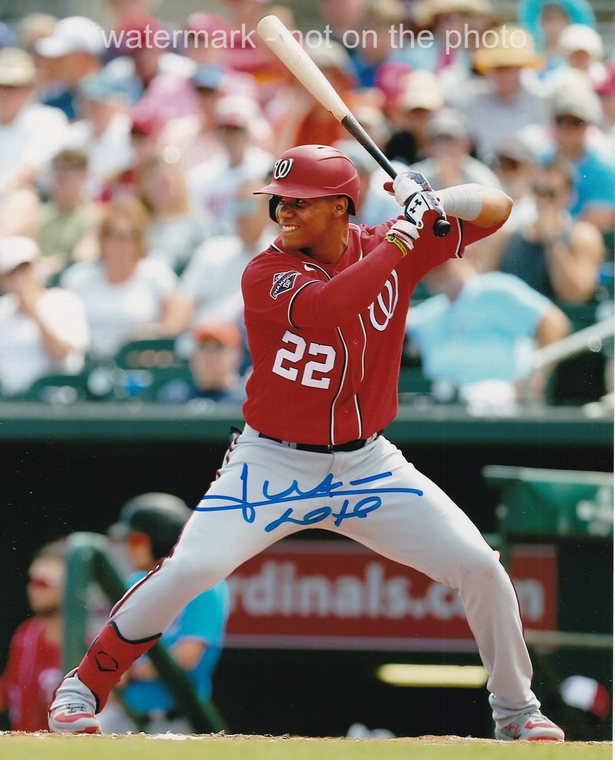 JUAN SOTO SIGNED AUTOGRAPH 8X10 Photo Poster painting WASHINGTON NATIONALS