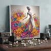 (Pre-Framed)Diamond Painting-DIY Crystal Rhinestone Elegant Lady(25x25cm)