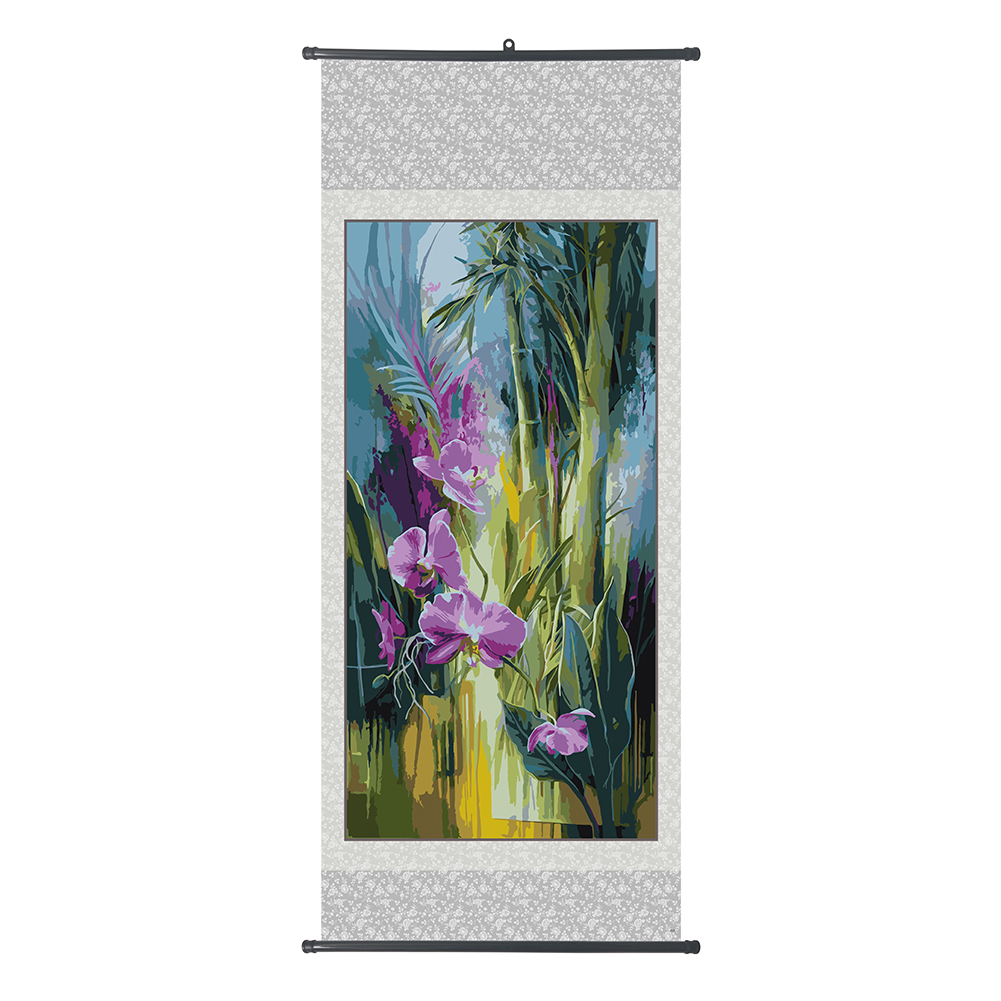 

40*80CM - Paint By Numbers - Flower with Hanging Frame (Big Size), 501 Original