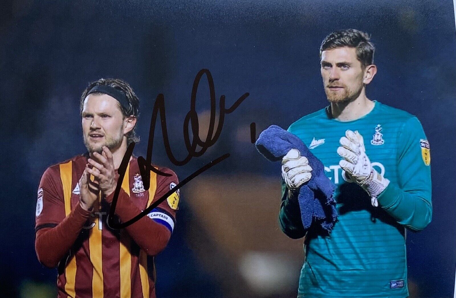 Luke McGee Genuine Hand Signed Bradford City 6X4 Photo Poster painting