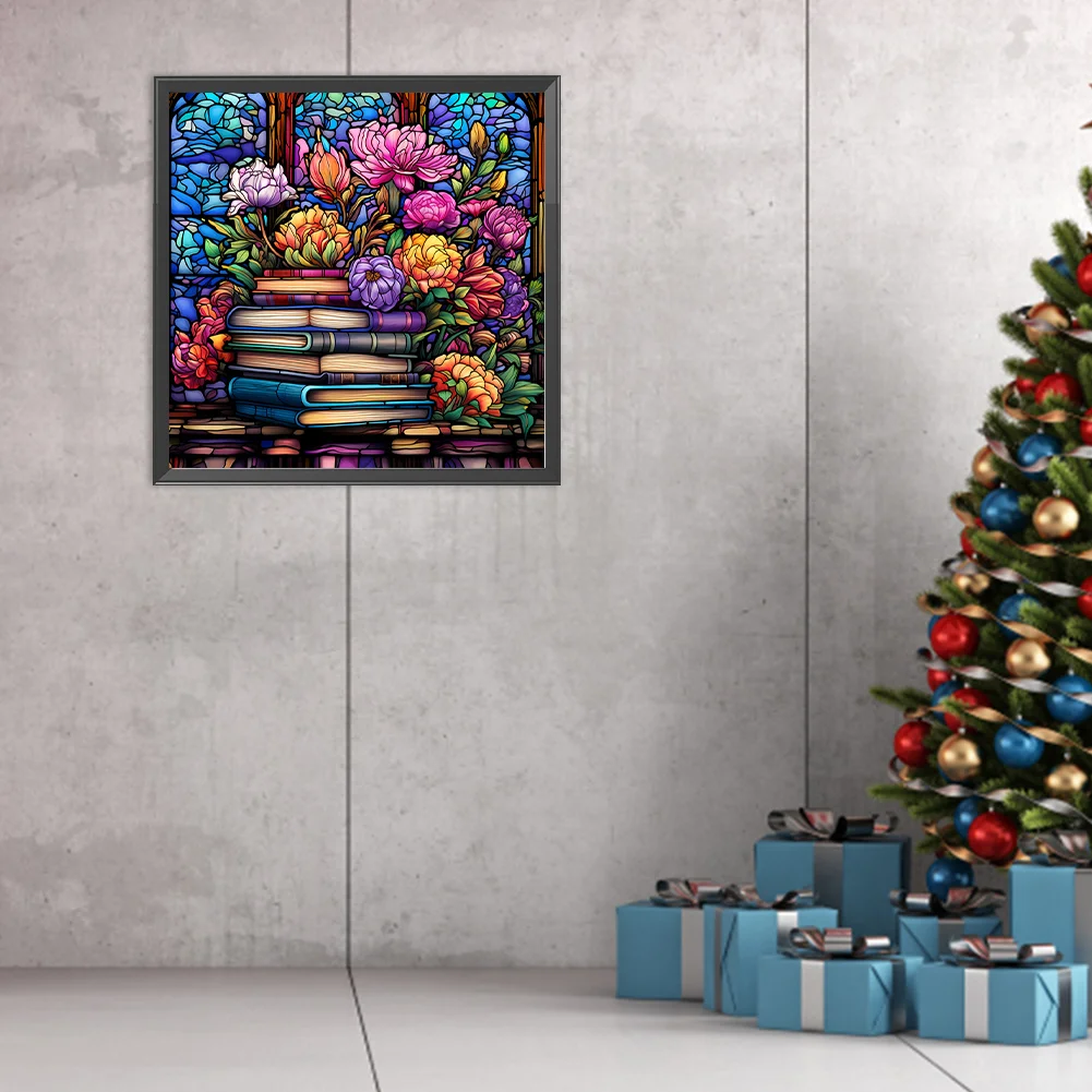 DIY Paint By Number 40*40cm - Book Flower