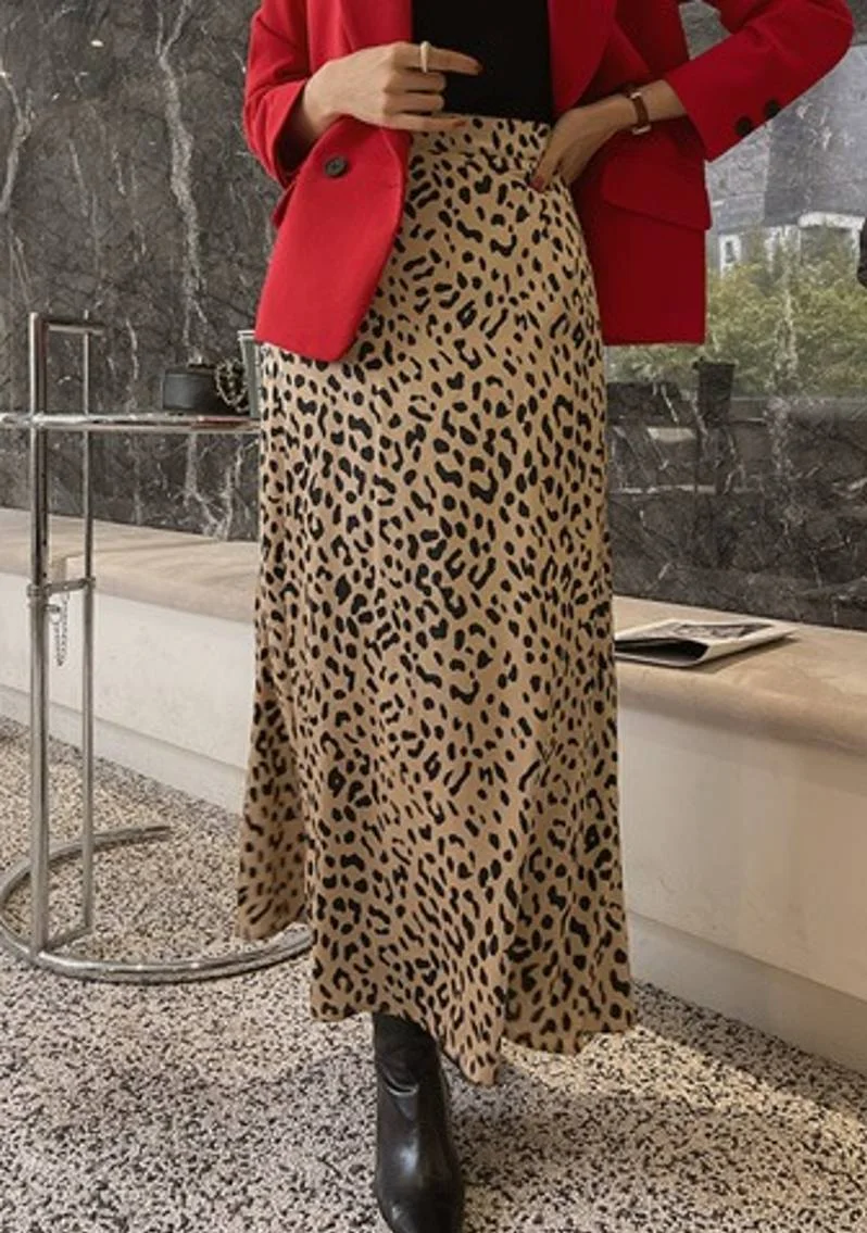 Joan Leopard Skirt