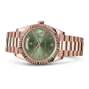 Rolex Day-Date 40 Presidential Olive Green Dial 18kt Rose Gold Men's Watch 228235-0025