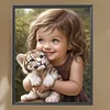 Diamond Painting -DIY Full Square Drill Pet Girl Character(45x55cm)