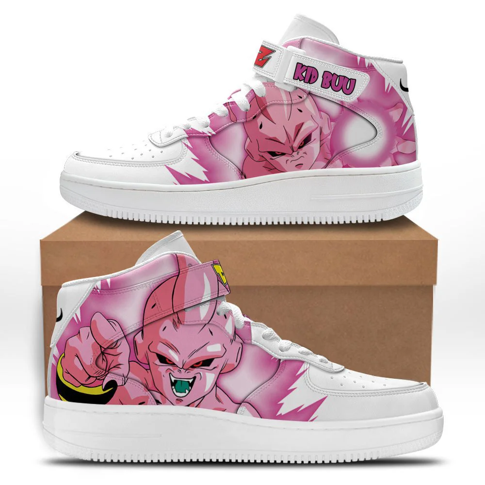 Kid Buu Sneakers Air Mid Custom Dragon Ball Anime Shoes